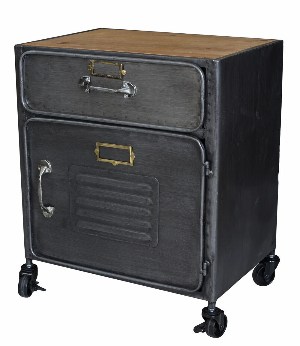 Bedside Cabinet Loft Bedside Table Metal Nightstan